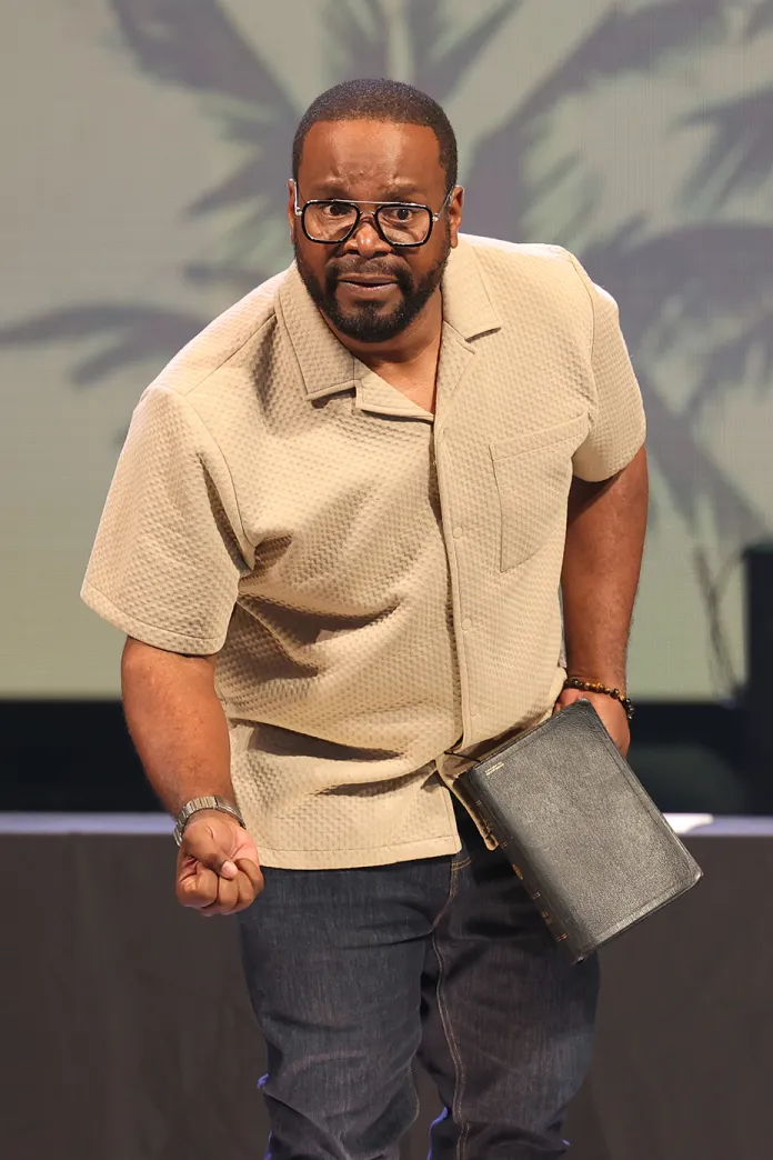 Ricky Jenkins speaking on a stage