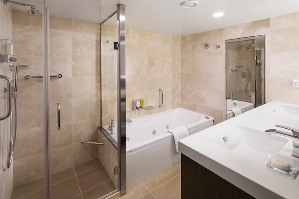 Nieuw Statendam Neptune Suite bathroom