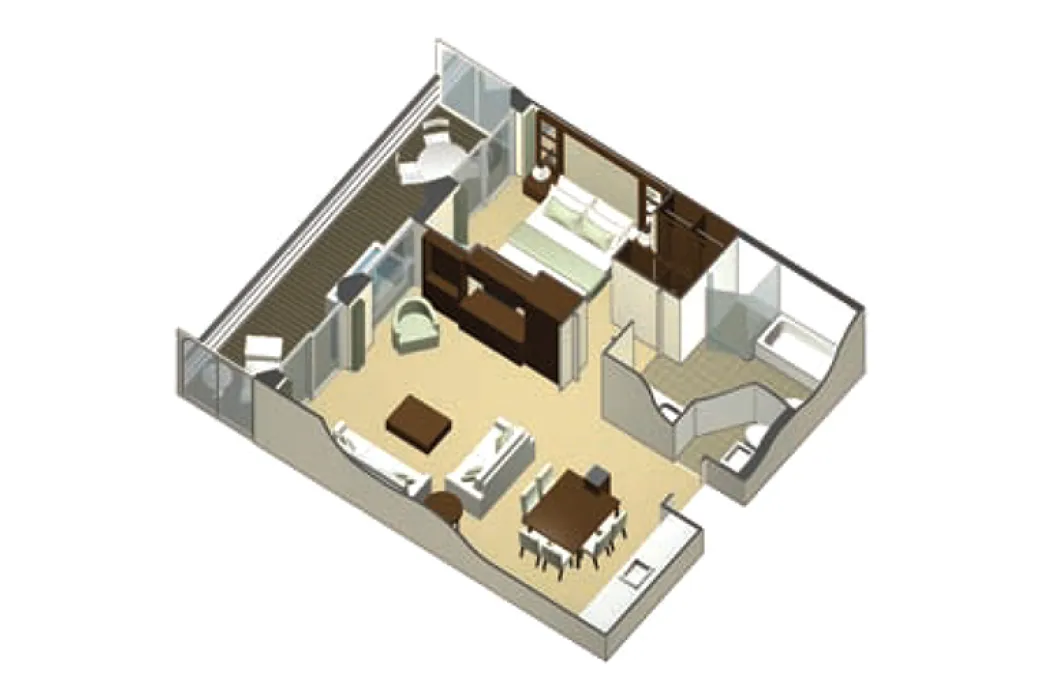 Celebrity Solstice - Royal Suite floor plan